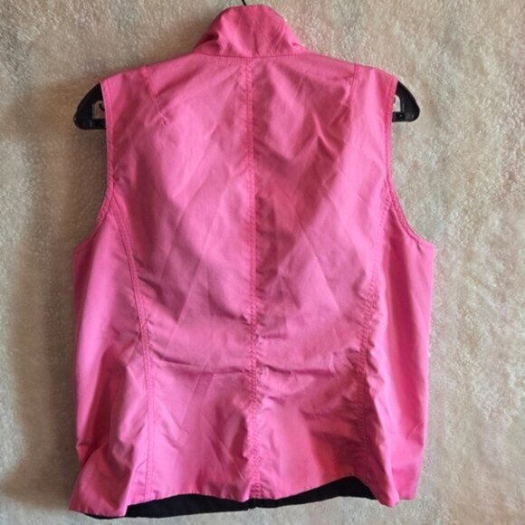 LRL Reversible Pink and Black sleeveless Zip-Up Vest‎ - Picture 4 of 8